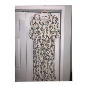 🤍cream color floral dress🤍